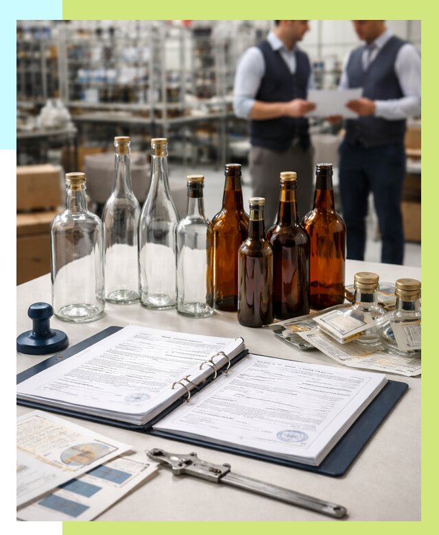 Сертификация стеклянных бутылок в Владикавказе от 25770 р. | Алешин-Вкз