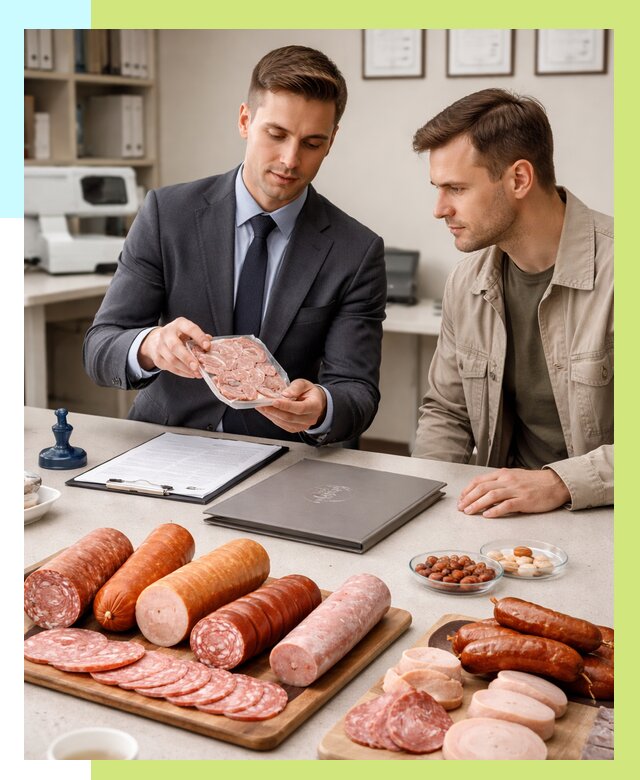 Сертификация колбасных изделий в Владикавказе от 7731 р. | Алешин-Вкз