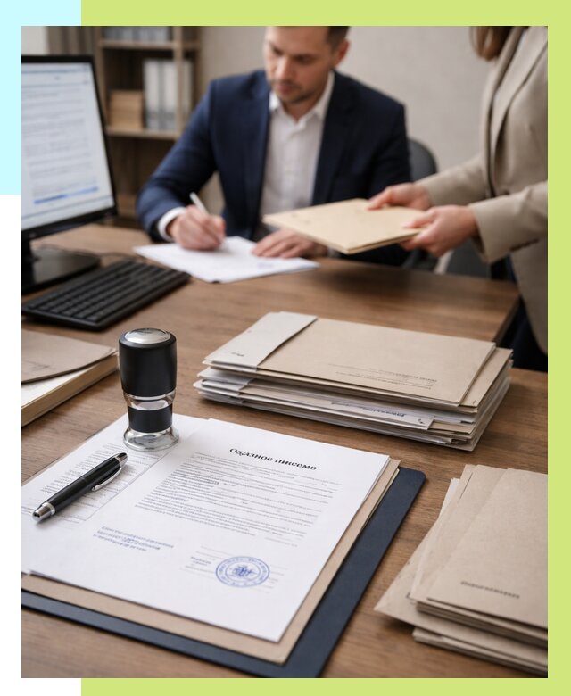 Отказное письмо для таможни в Владикавказе от 3092 р, Алешин-Вкз