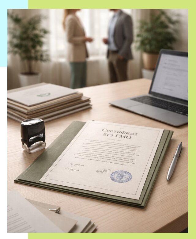 Сертификат без ГМО в Владикавказе от 7731 р. оформить срочно Алешин-Вкз