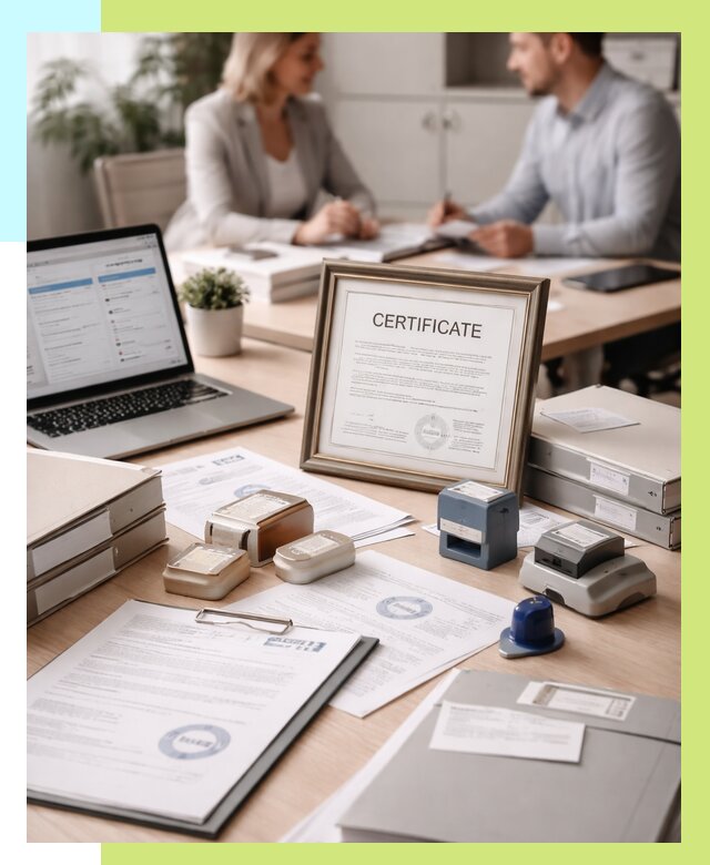 Сертификация компании в Владикавказе от 46386 р. | Алешин-Вкз — заказ